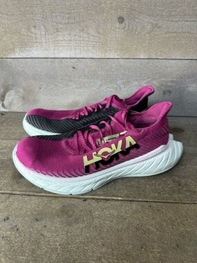 Hoka One One Carbon X 3 Festival Fuchsia/Black Womens Size 7.5 B 1123193 FFBL